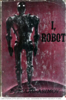 Copia originale prima edizione di I RObot autografata da ASimov esposta in mostra